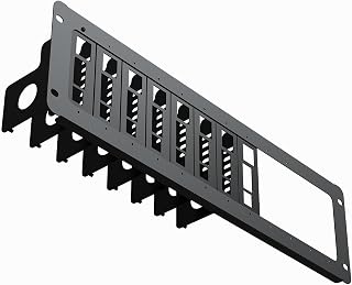UCTRONICS 3U Rack Mount with 8 Mounting Plates for Raspberry Pi 4, 19" Server Mount, Extendable to Support 12 Units of All Pi B/B+ Models