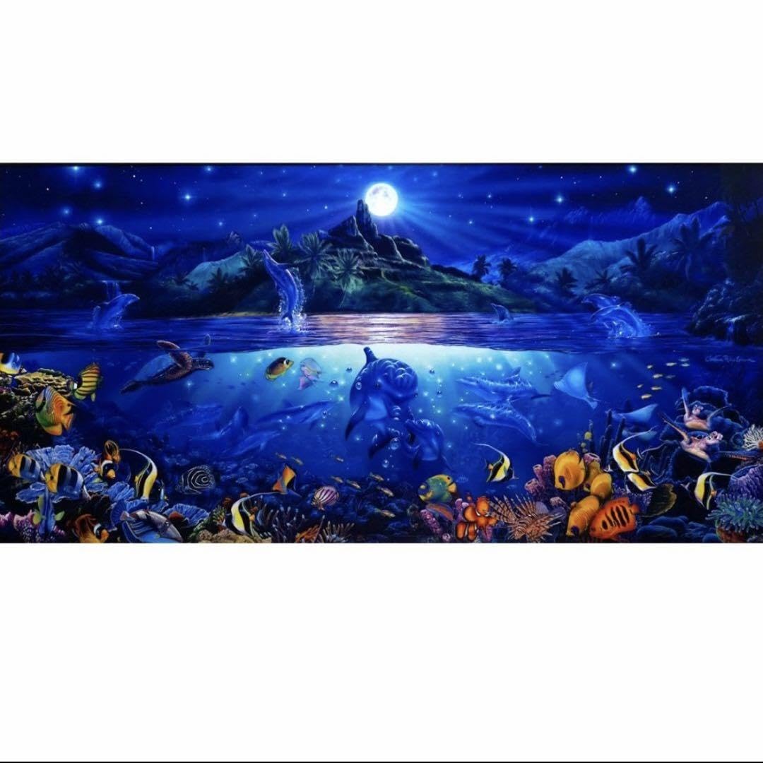新品 ラッセン グロリアスライフローランド マリンアート 絵画 版画 真作保証 Amazon.co.jp: ラッセン グロリアスライフローランド マリン