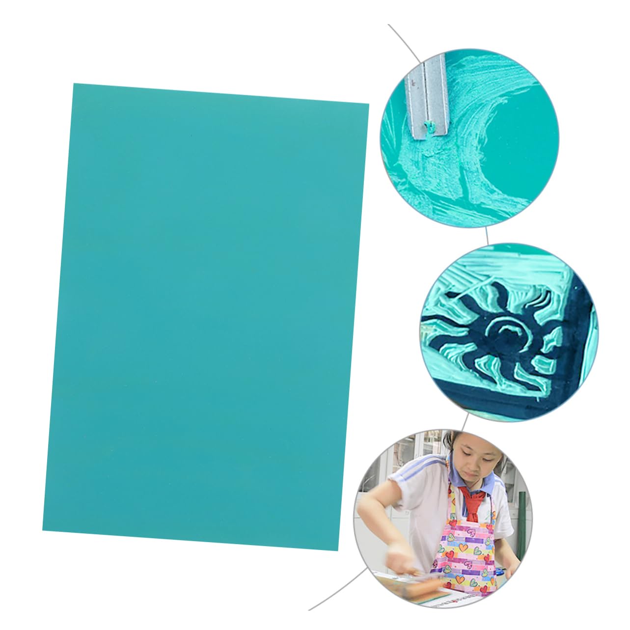 Holibanna 6pcs Boys and Girls Carving Sheets PVC Engraving Boards Safe Non-Slip Enhance Parent-Child Bonding Through Art