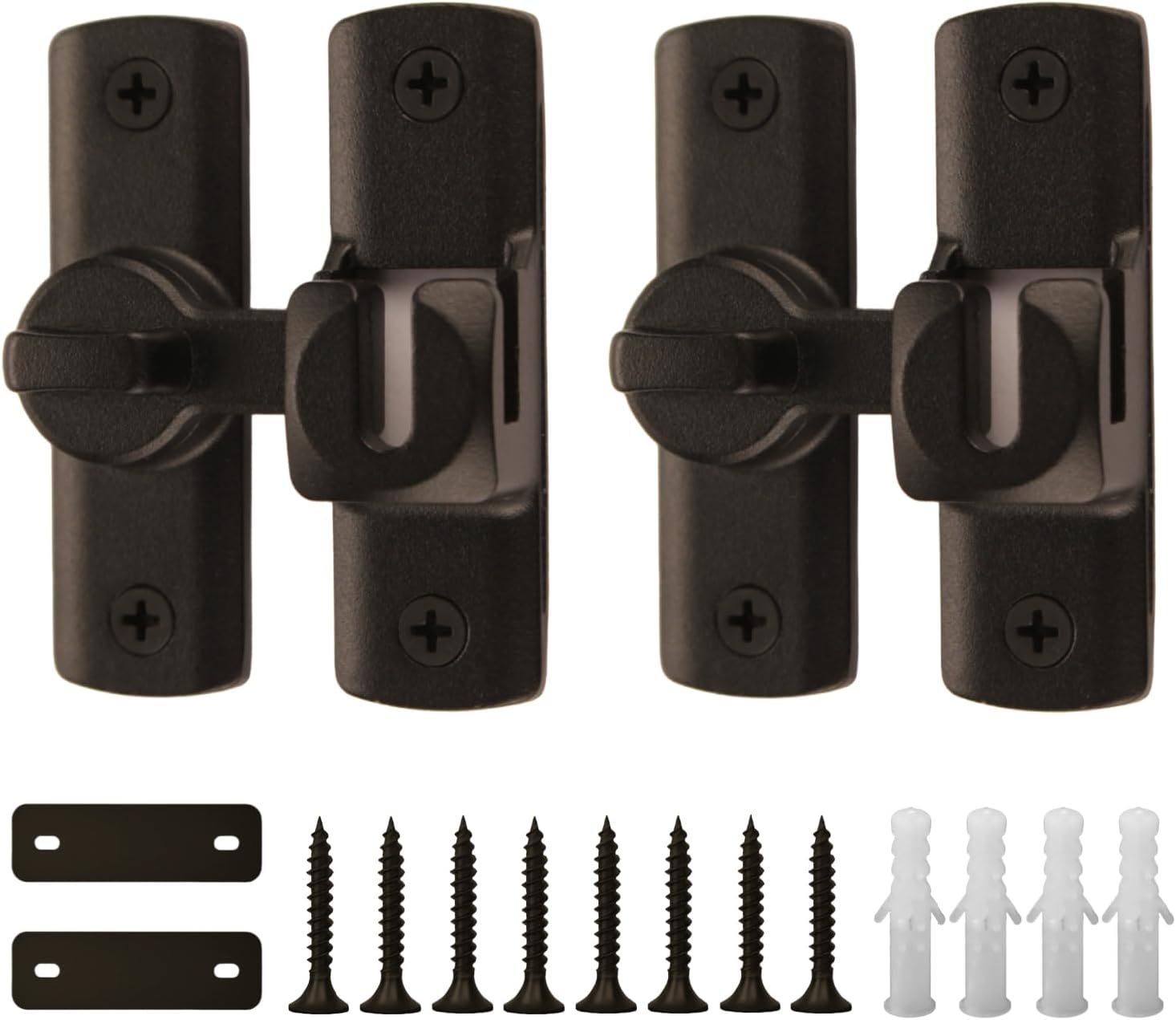 Pestillo de puerta de granero con diseño de actualización de 90180 grados, pestillo de puerta corredera, cerrojo de seguridad de ángulo de