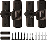 Vista 7 de Pestillo de puerta de granero con diseño de actualización de 90/180 grados, pestillo de puerta corredera, cerrojo de seguridad de ángulo