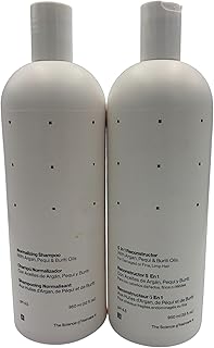 Affirm 5 In 1 Reconstructor + Normalizing Shampoo Combo (32 oz Each) – Professional Repair System for Damaged or Fine, Limp Hair – With Argan, Pequi & Buriti Oils