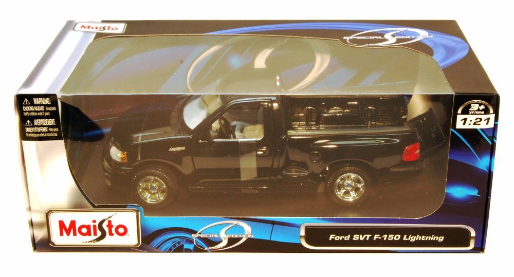Maisto Ford F-150 Svt Lightning Pickup Truck, Black 31141-1/21