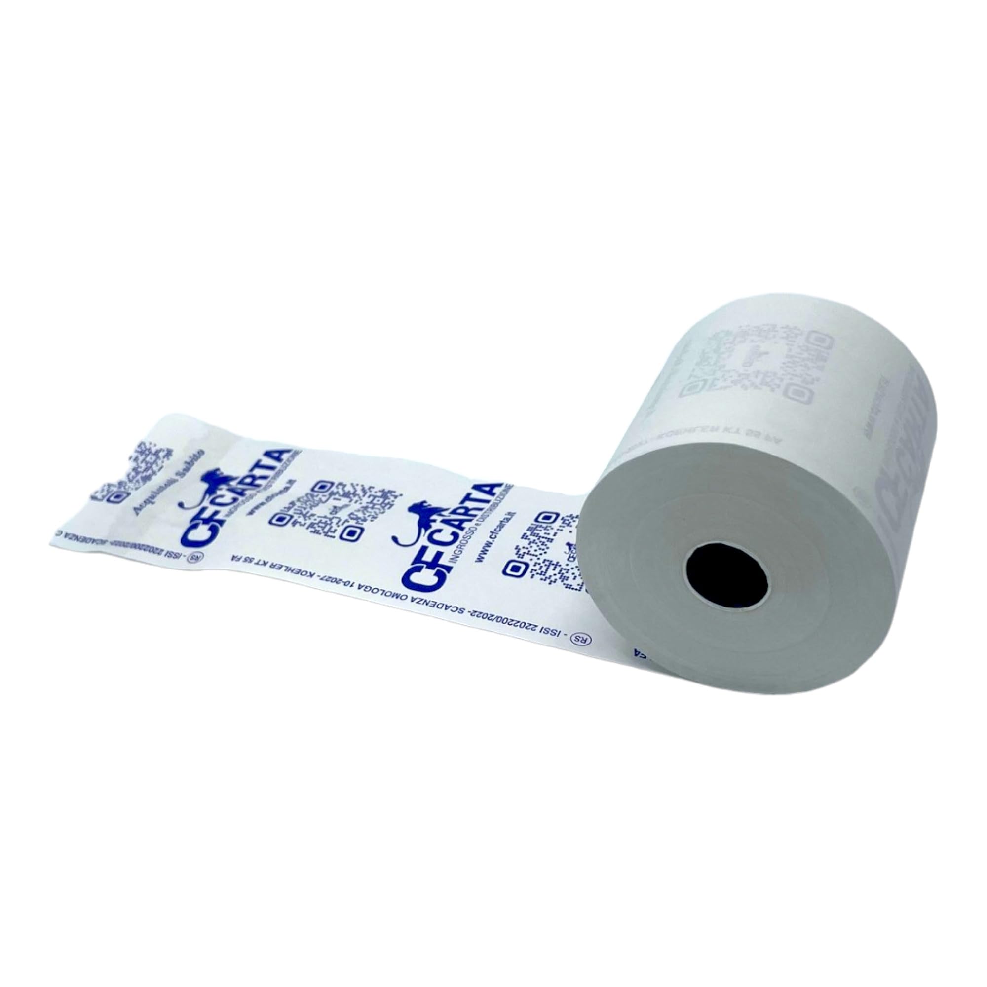 50 rotoli termici per cassa 57x50, rotoli omologati per scontrini misura 57mm x 50metri di lunghezza, CF CARTA