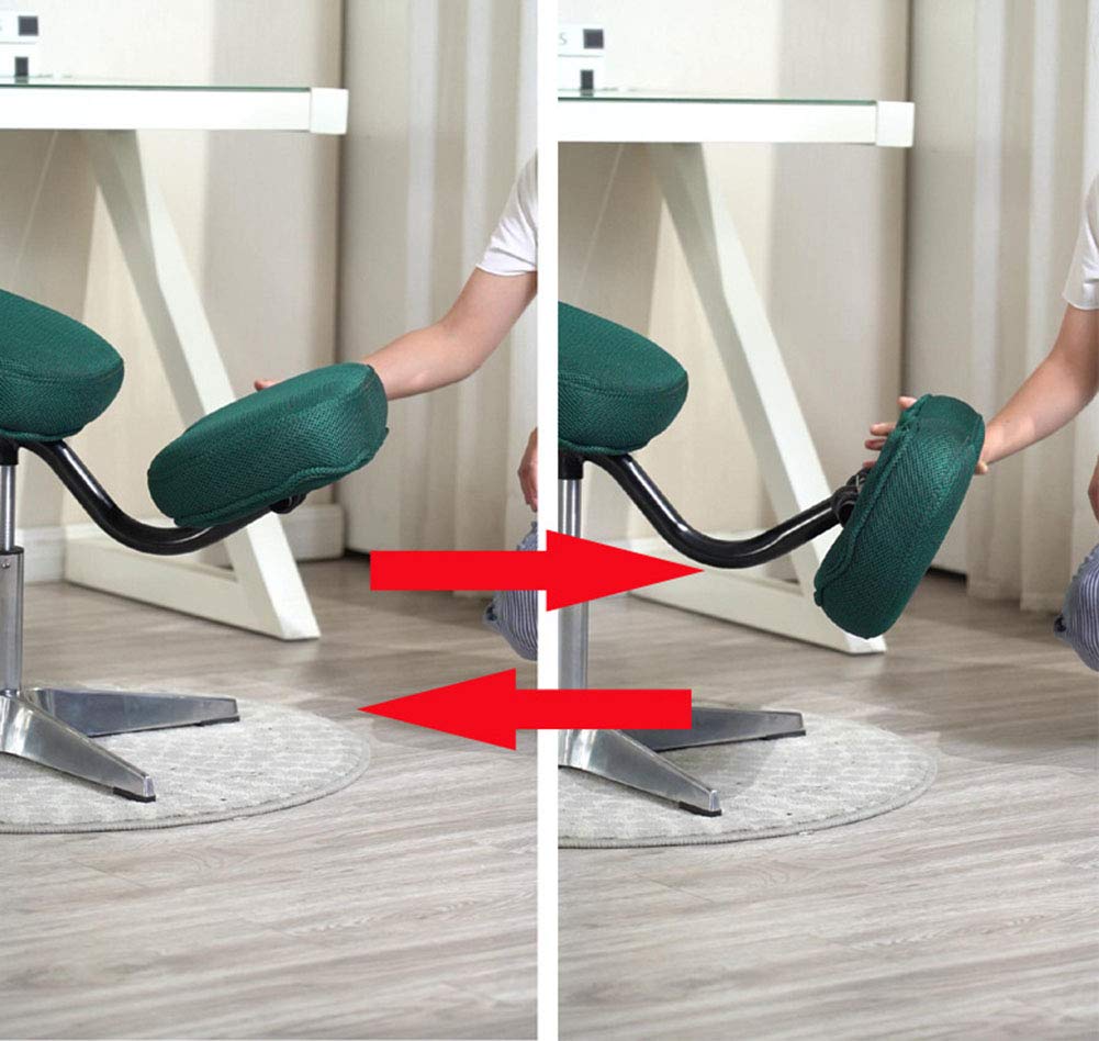 Ergonomischer Kniestuhl mit Rückenstütze – Schaukelstuhl für Haltungskorrektur – höhenverstellbar – 136 kg Traglast – dicker Memory-Schaum