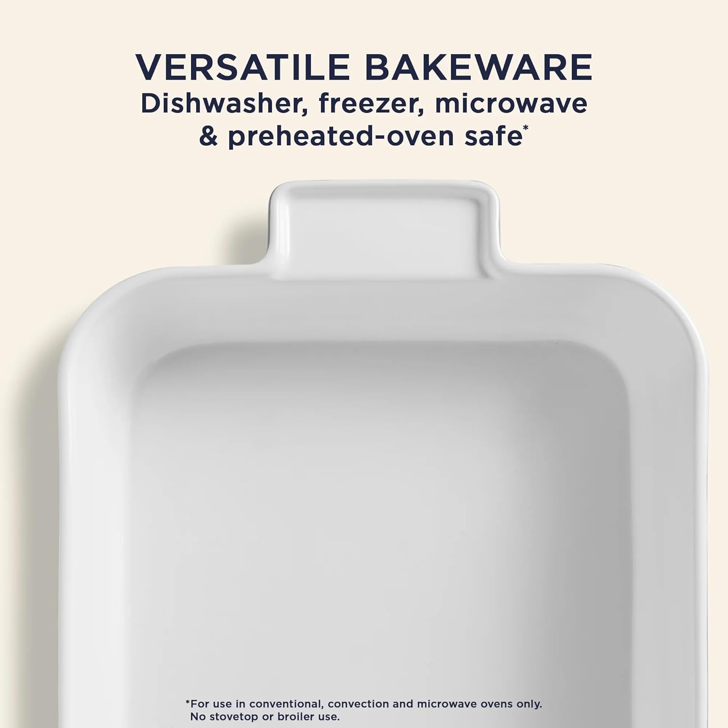 9" x 13" 4qt Modern Stoneware Casserole Baking Dish