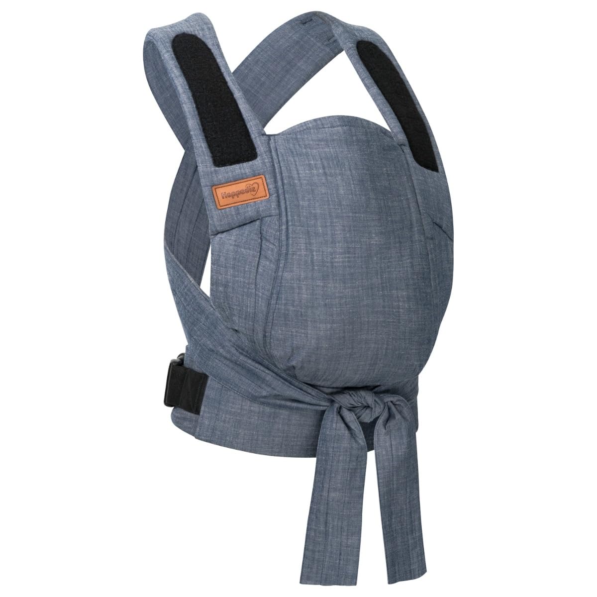 Hoppediz Babytrage Bondolino b.pure - Bauchtrage, Hüfttrage, Rückentrage - ab Geburt (denim)
