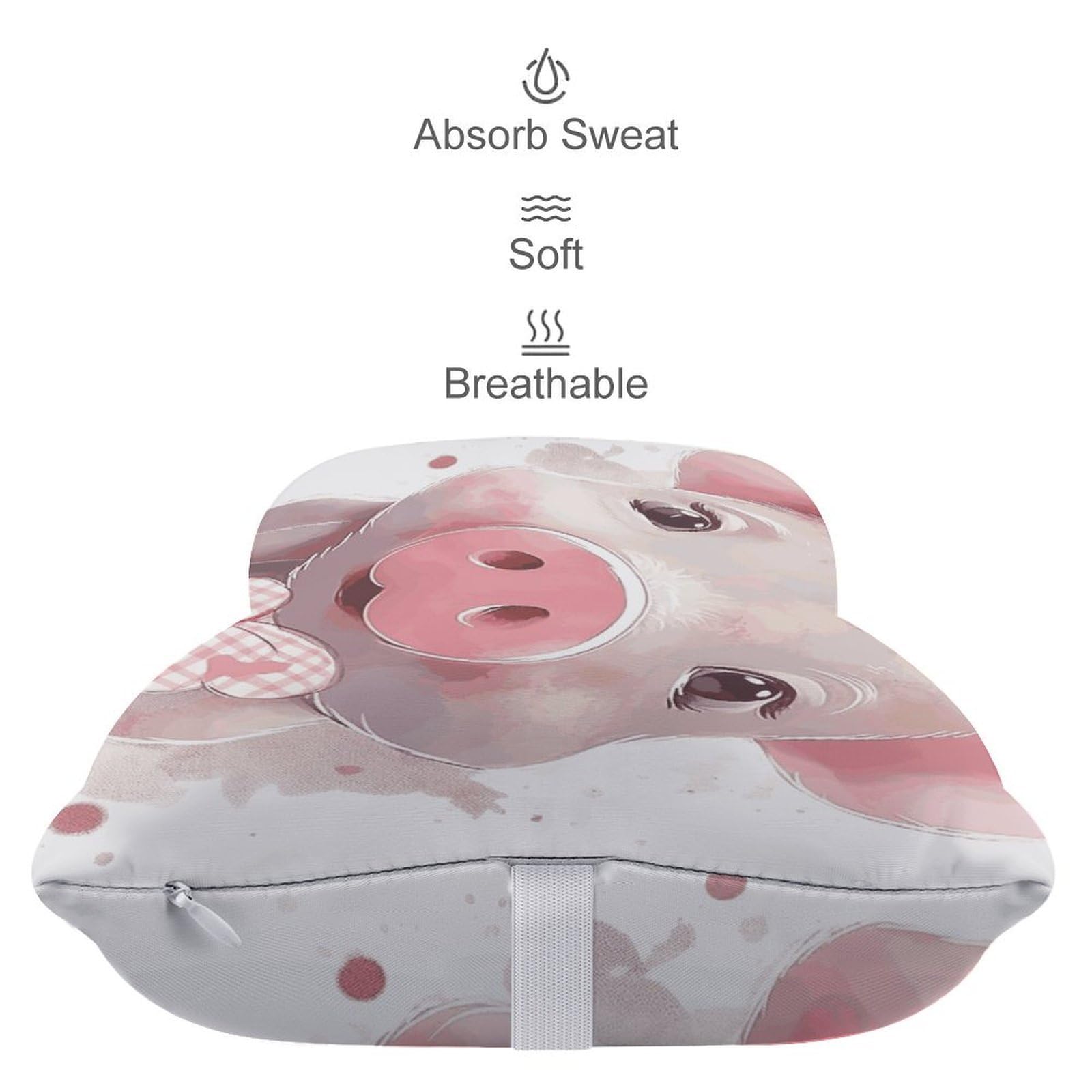 Almohada sonriente (26), núcleo de almohada de espuma viscoelástica, cojín, proporciona apoyo para el cuello, almohadas de coche para viajes y oficinas en casa.