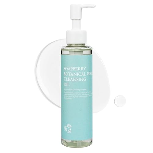 Aceite de limpieza profunda, limpiador de aceite coreano de 5.07 onzas, lavado facial con aceite de jojoba derivado natural, aceite de albaricoque y