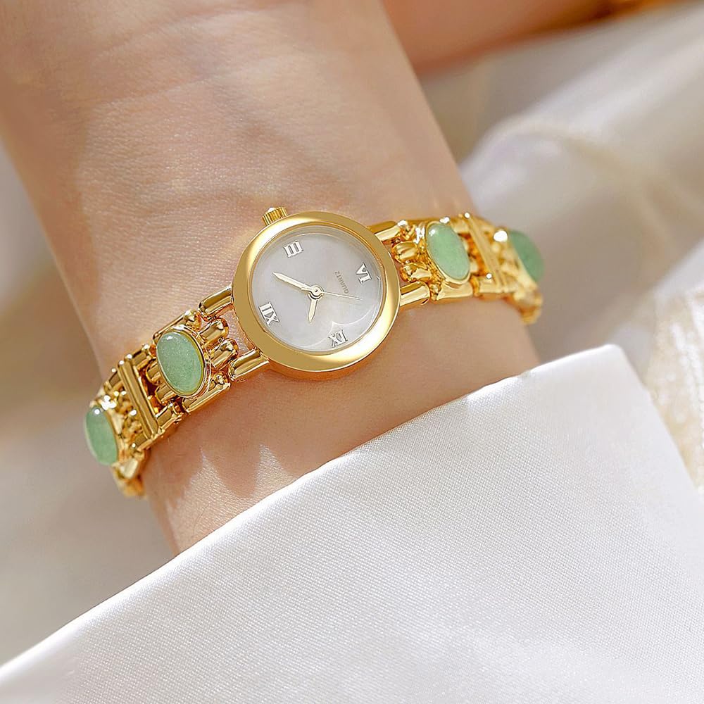 Orologio da polso da donna, vintage, alla moda, al quarzo, in acciaio inox, impermeabile