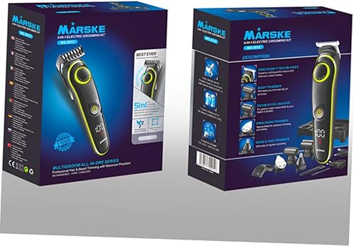 Miniatura 7 de Beaupretty Rasuradora De Barba para Hombres Herramientas de Corte de Pelo Set Cortadora de Pelo Corporal para Hombres Barbero Herramientas de Corte