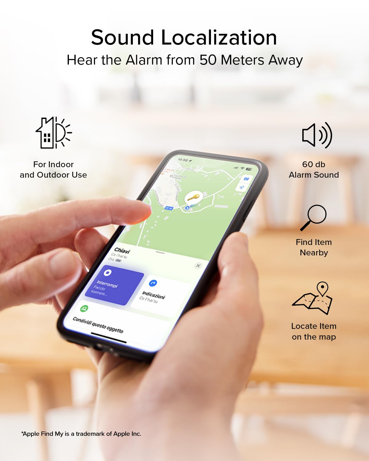 SBS Track My Dual Kit, 4 Localizzatori Smart Tag, Finder Trova Oggetti (Confezione da 2)