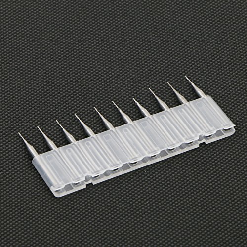 Image of 10 PCS Drill 3.175mm Carbide End Mill Engraving Bits CNC PCB Machinery 0.5mm Cutting Tool