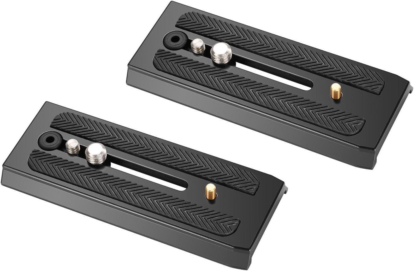 TOSICAM 2pcs Quick Release Plate Tripod Mounting Plate for Camera Mount with 1/4 3/8 inch Screws Manfrotto MVH500AH 501HDV 503HDV 504 701HDV MH055M0-Q5 Innorel f60 Miliboo MYT802 RC5