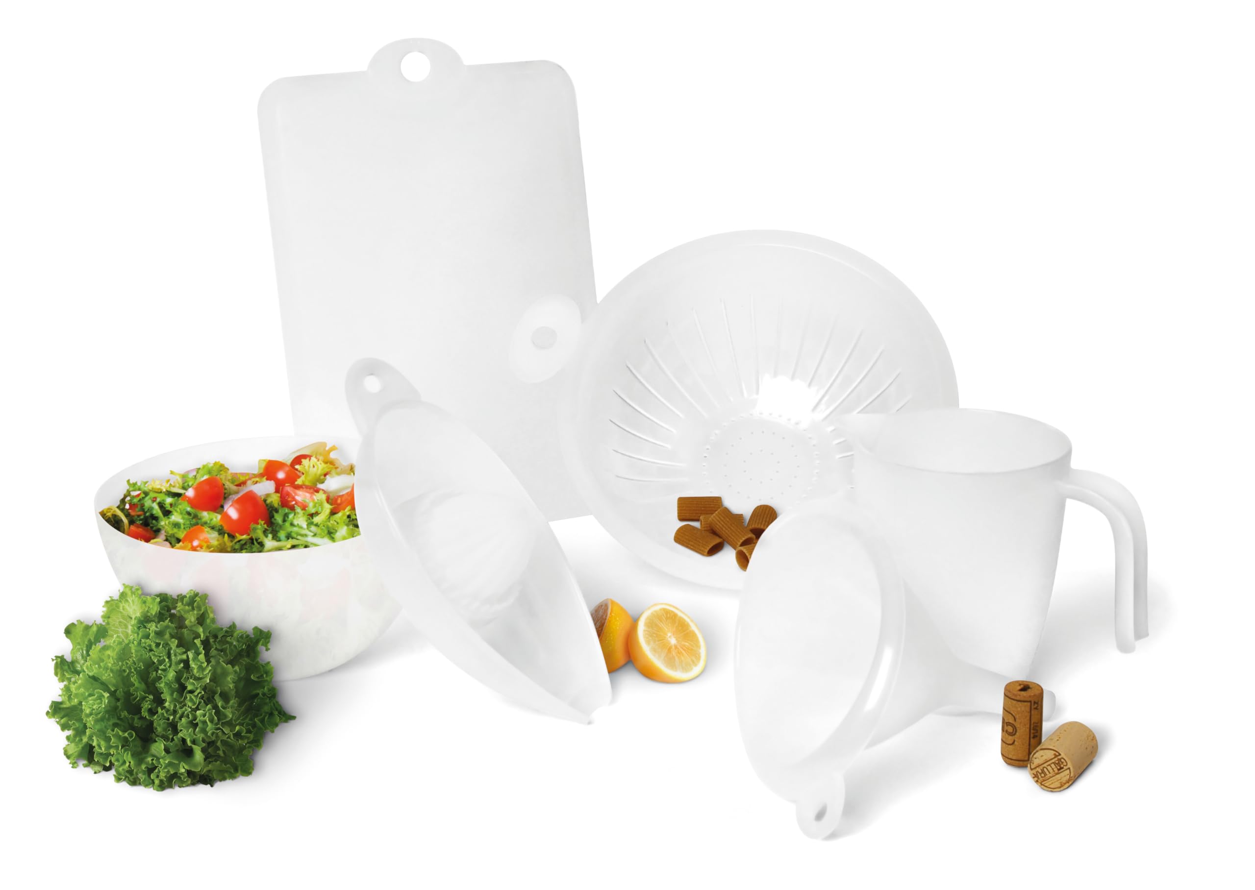 Insalatiera Rainbow Excelsa - Diametro 27 Cm, Bianco, Design Allegro E Pratico Per La Tavola - Foto 13