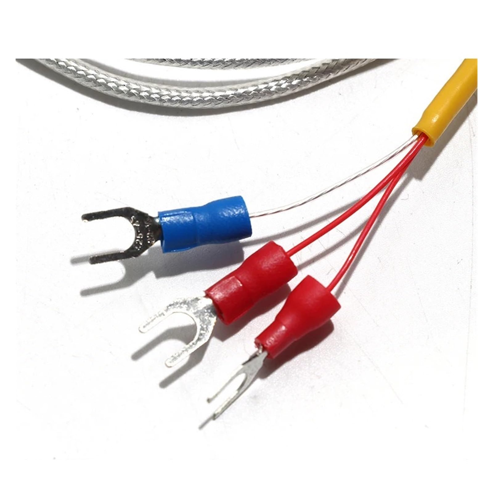 Termopar tipo K, Sensor de temperatura resistencia PT100 con aislamiento Sonda cilíndrica/tipo parche Opciones longitud cable 1 M a 5-60 ~ 180 ℃(Cylindrical,Cable length 5M)