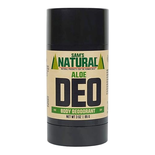 Desodorante natural de Sam, 3 onzas, natural, vegano y sin crueldad, el favorito de América