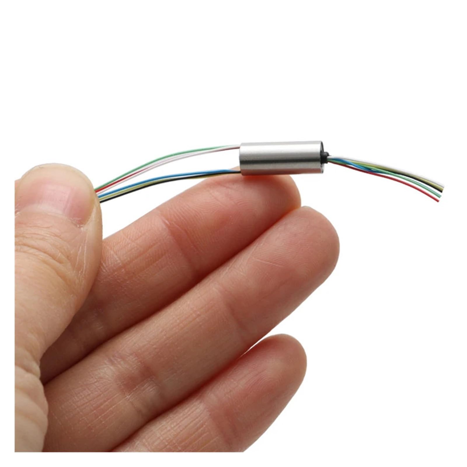 Produktbild von Schleifring 4CH 8mm – 360° Drehstromübertrager Mit AWG28, 1-2A, Für Drohnen-Gimbals & Bühnenlicht