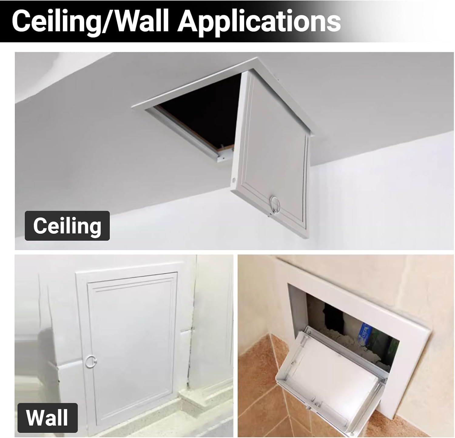 Metal Access Door for Home Use,Aluminum access door for Wall Concealment,Waterproof for Wall Use,Electrical Panel Cover,Plumbing Service