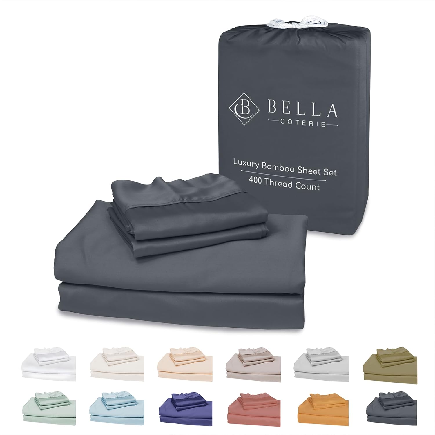 Bella Coterie Luxury California King Bamboo Sheet Set
