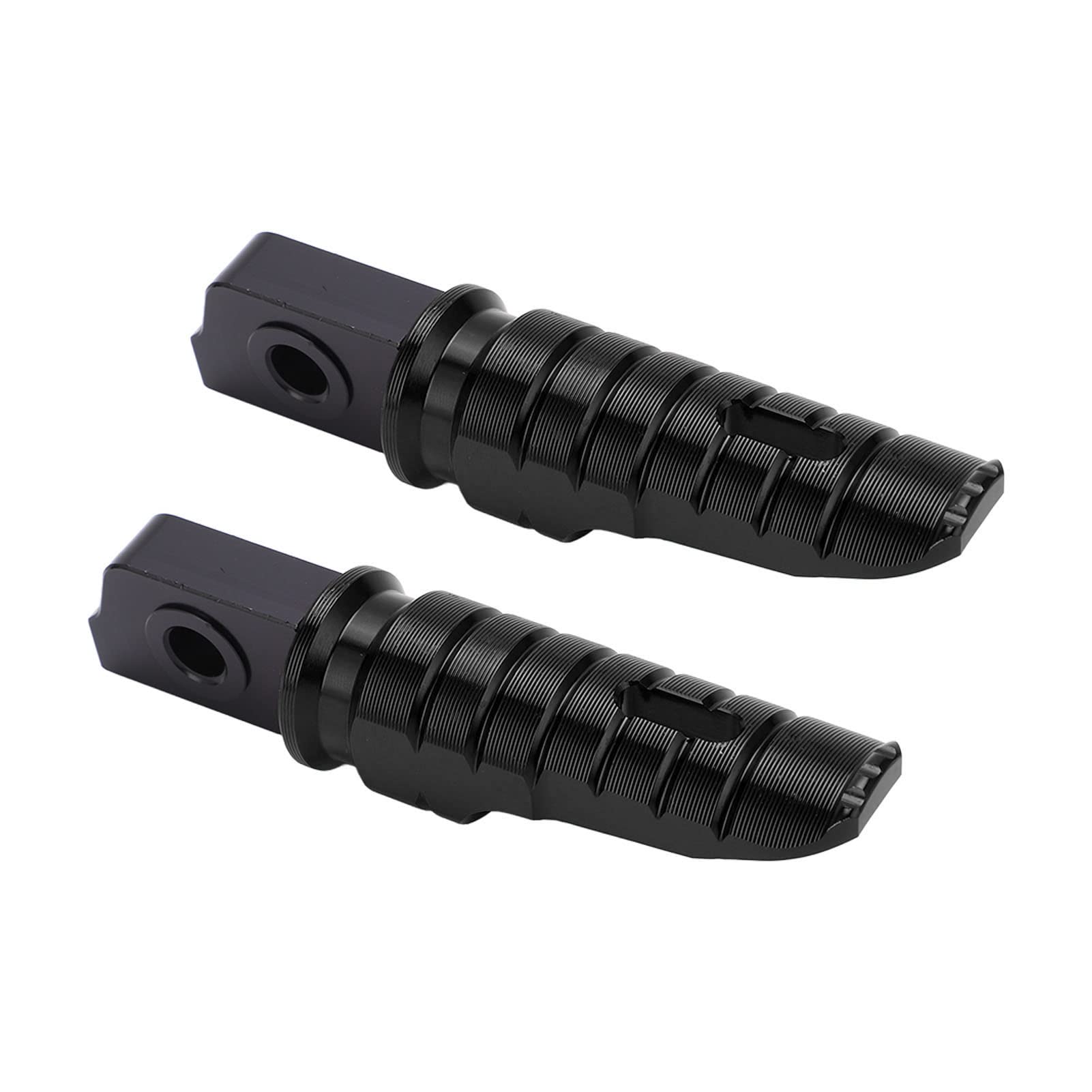 SWOQ Motorrad-Fußraste vorne, langlebiges Motorrad-Fußpedal, rostfreier Antioxidans-Ersatz für RS125 TUONO125 für Upgrade(Schwarz)