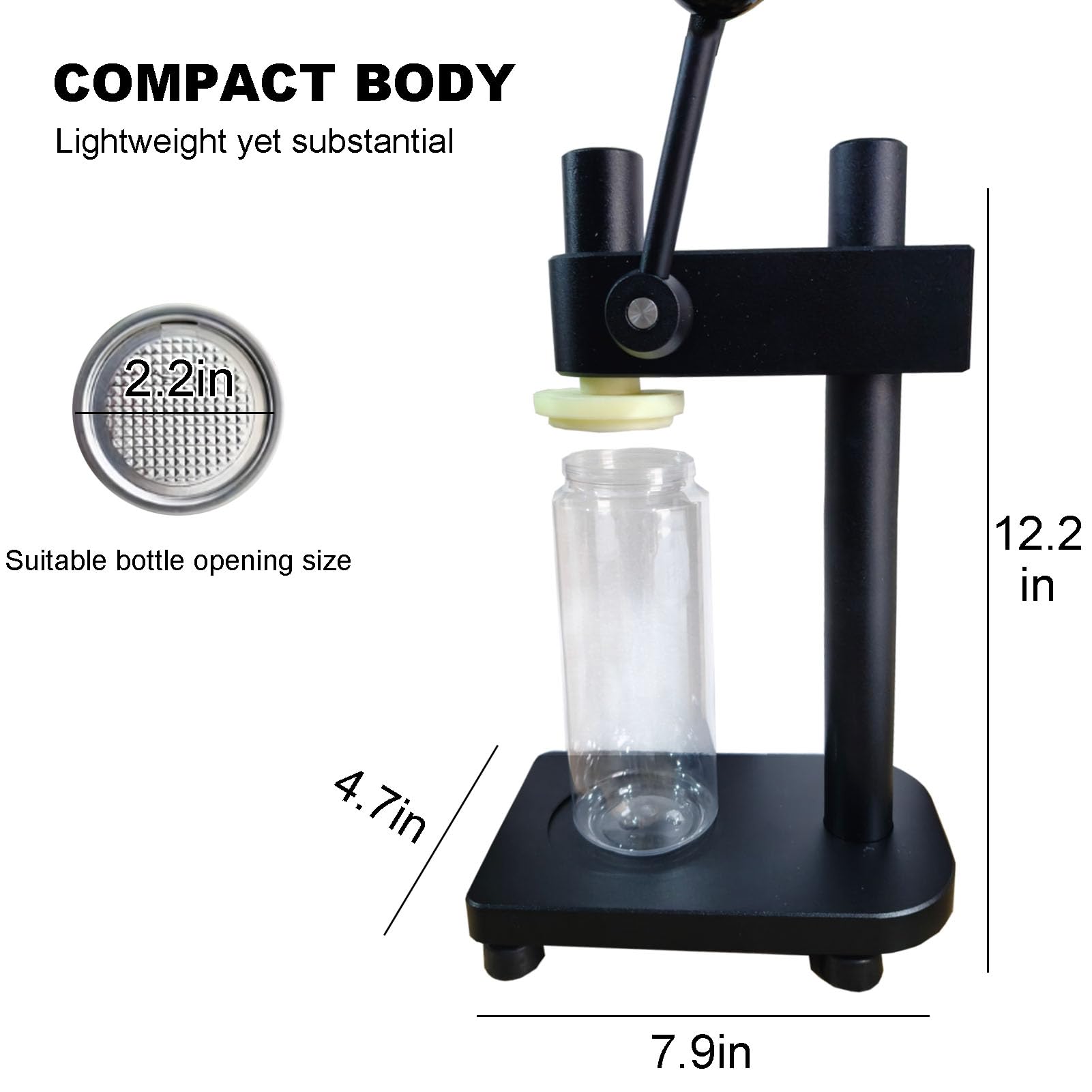 Vaso de plástico para sellado de latas, botellas de jugo de 500 ml con tapas de aluminio, lata de PET transparente, paquete de 49