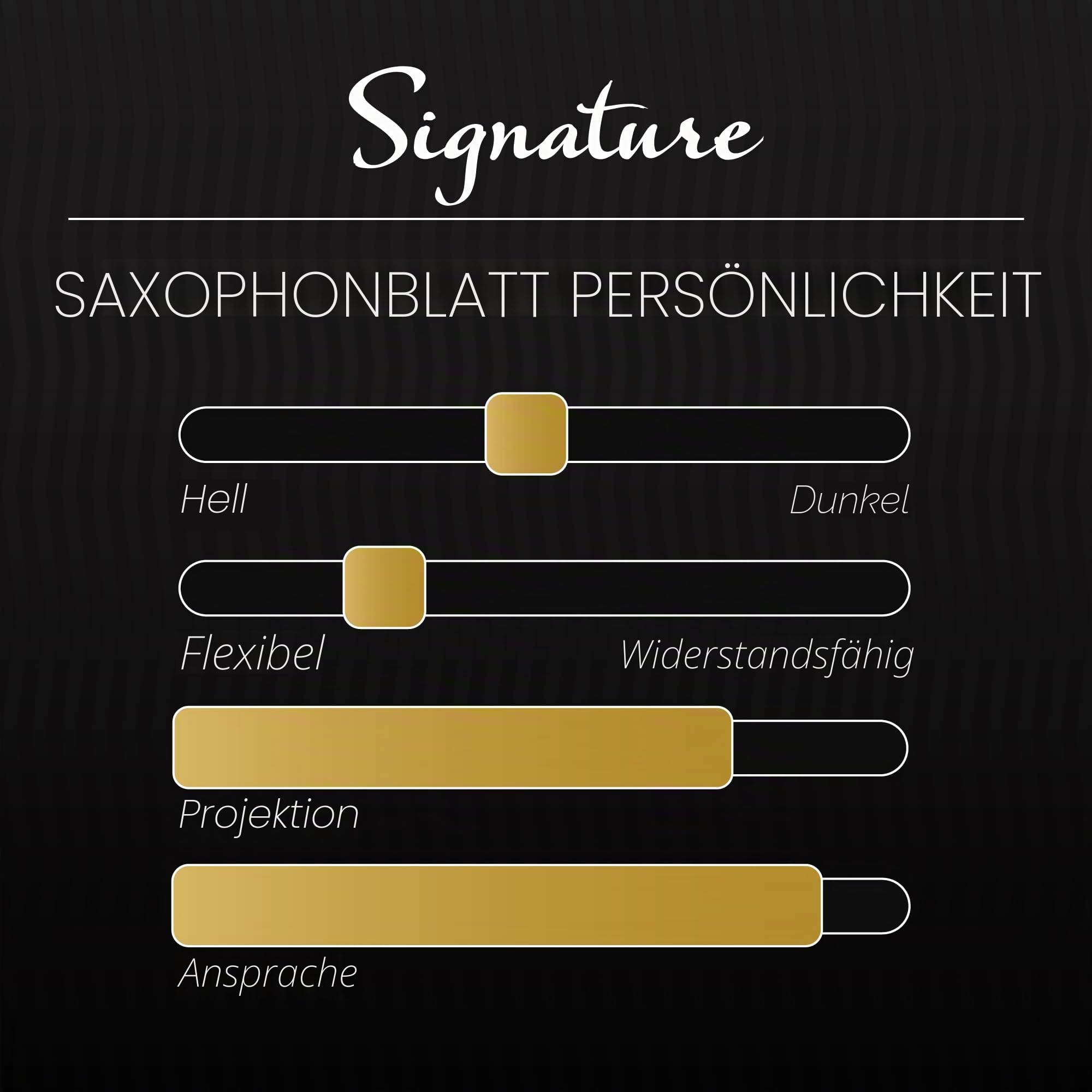 Légère Reeds Signature Altsaxophonblatt Blattstärke 2.25 ASG2.25 Synthetisches Holzblasrohr