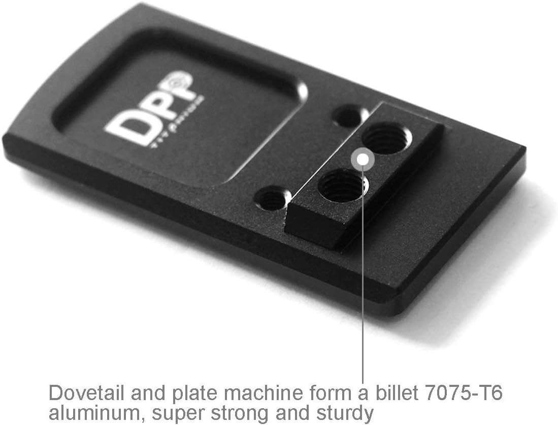 DPP Titanium Rear Sight Mount/Mounting Plate/Adapter Compatible with Springfield XD Vortex Venom & Viper, Burris Fastfire, Docter (Aluminum Alloy) : Sports & Outdoors