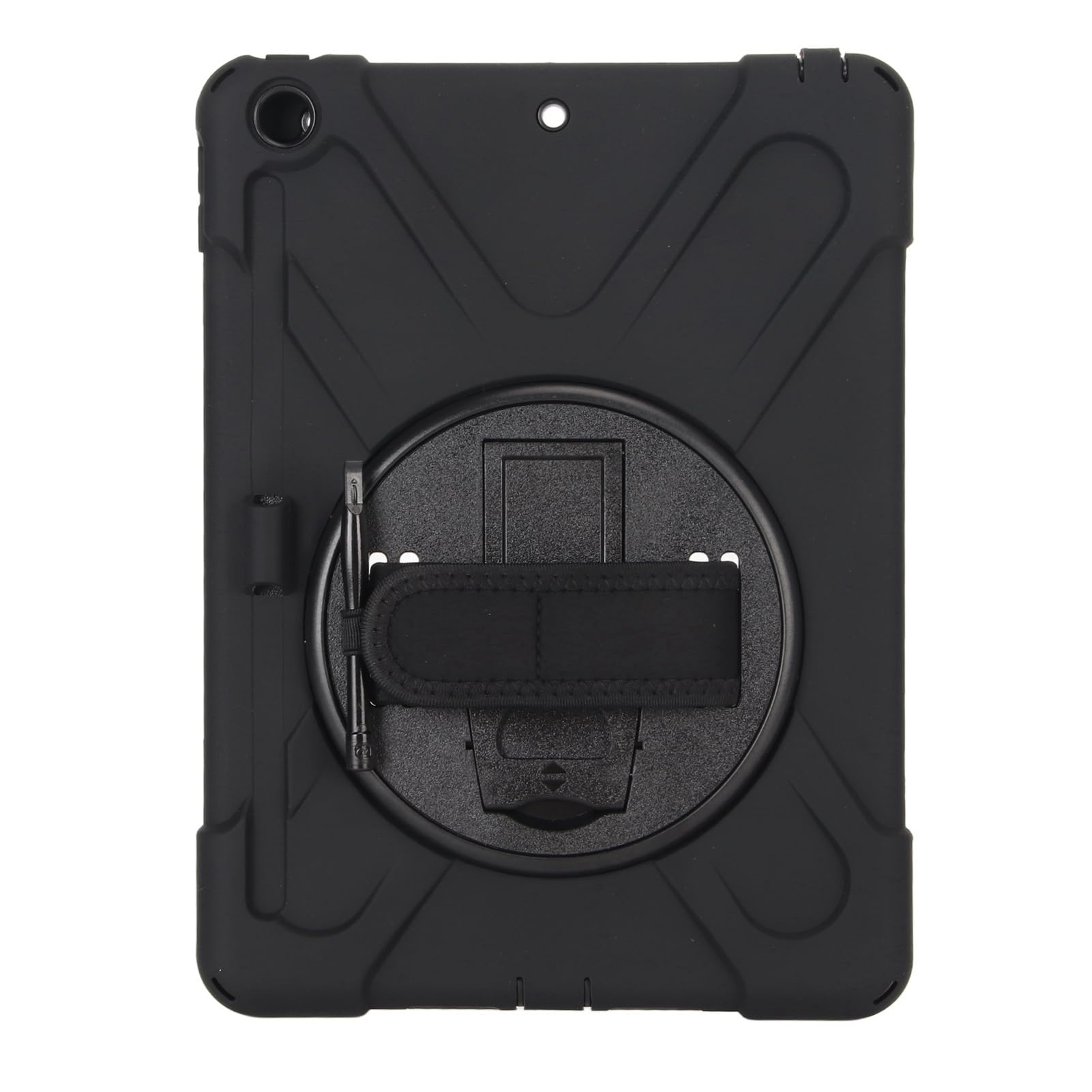 DAUZ Estuche para Tableta Soporte Giratorio de 360 ​​​​Grados Ajuste Prueba de Golpes Práctico Estuche para Teclado de Tableta Anticaída (Negro)