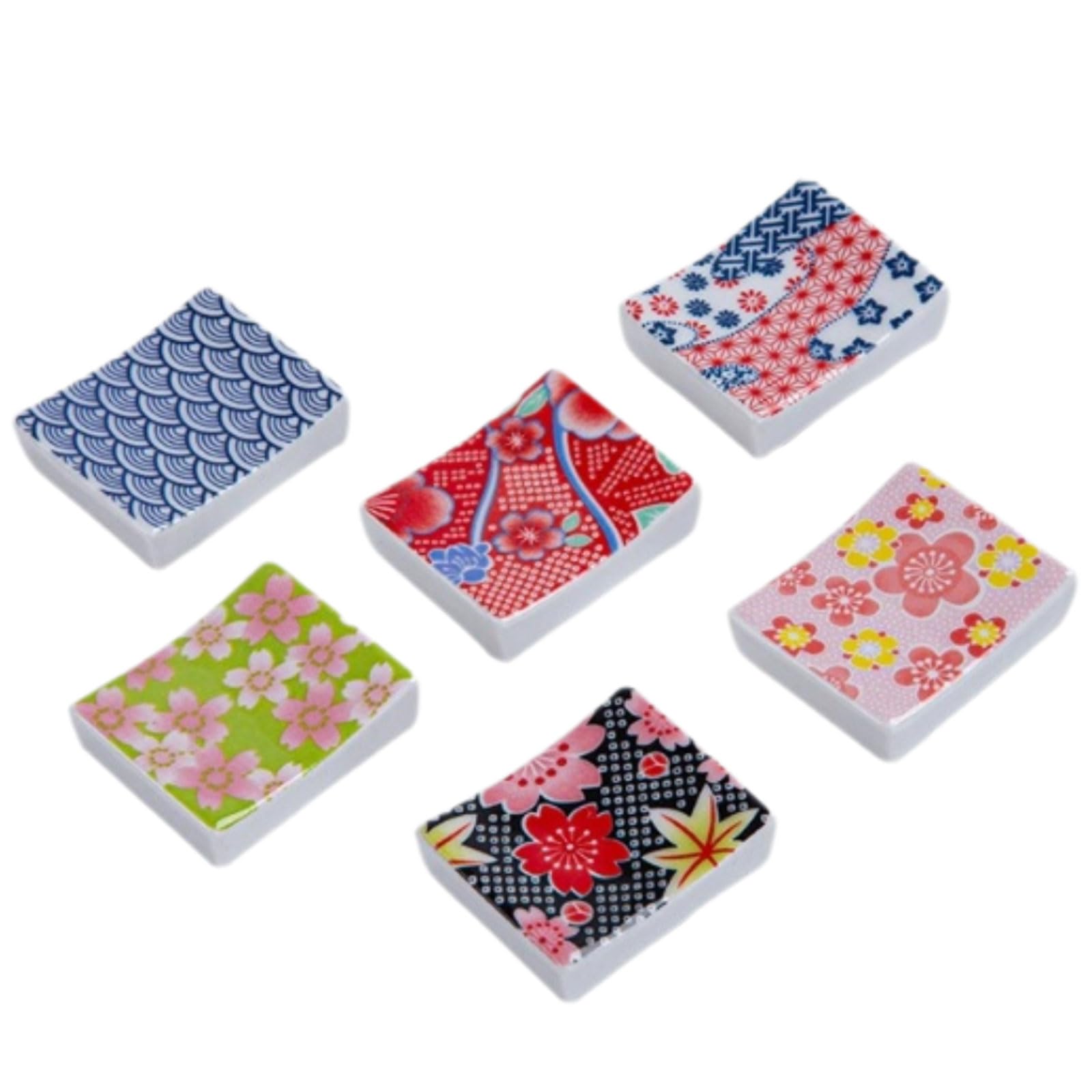 MRKU Chopstick Rest Chopsticks Holders Restaurant Square Ceramic,Japanese,Chinese Decorations,Decoration For Home Tableware,for Countertop Tableware