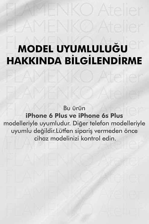 iPhone 6 Plus / 6s Plus ile Uyumlu Kiraz Desenli Şeffaf Telefon Kılıfı