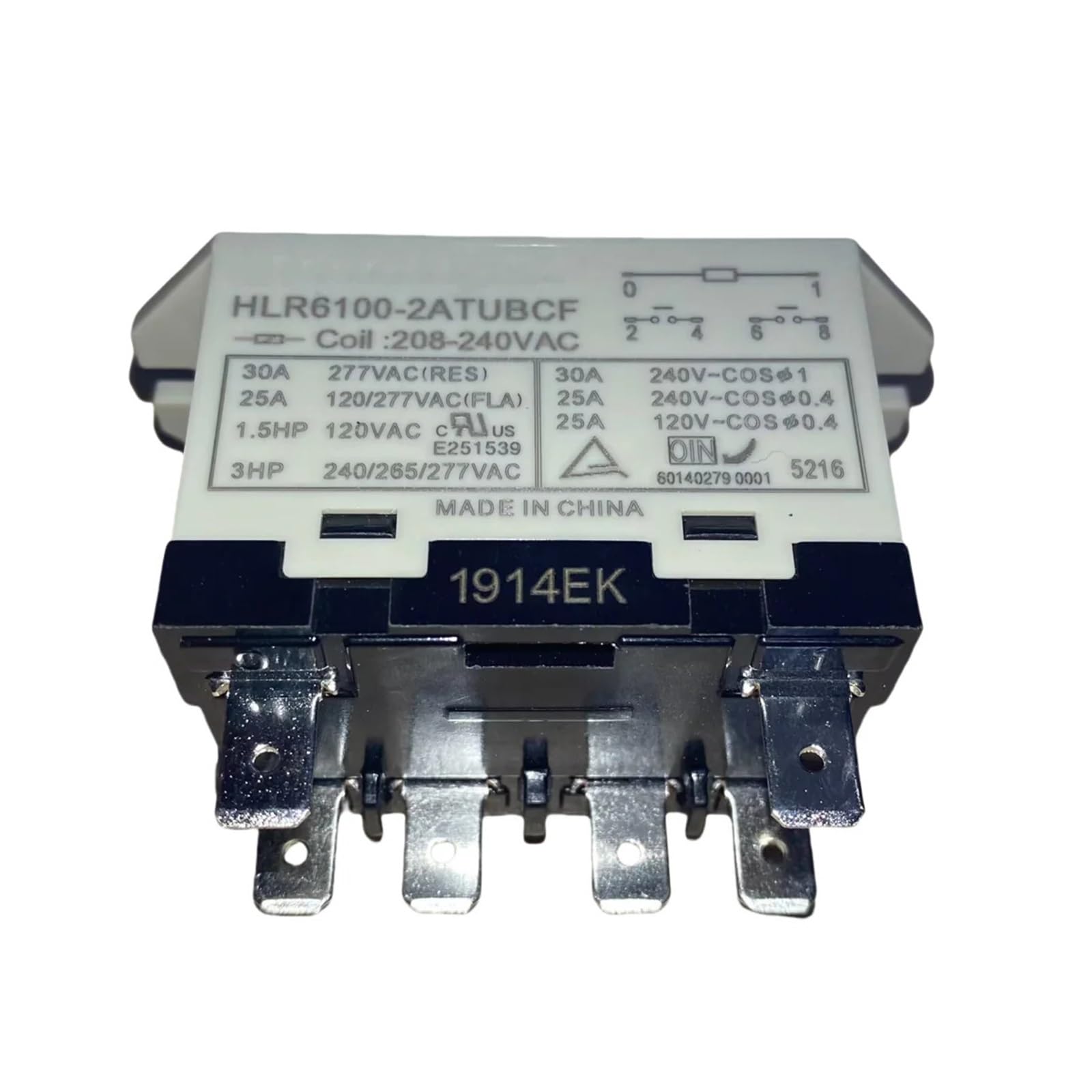 Evita sobrecalentamientos con el Relay HLR6100-2ATNBCF 120VAC 30A 1