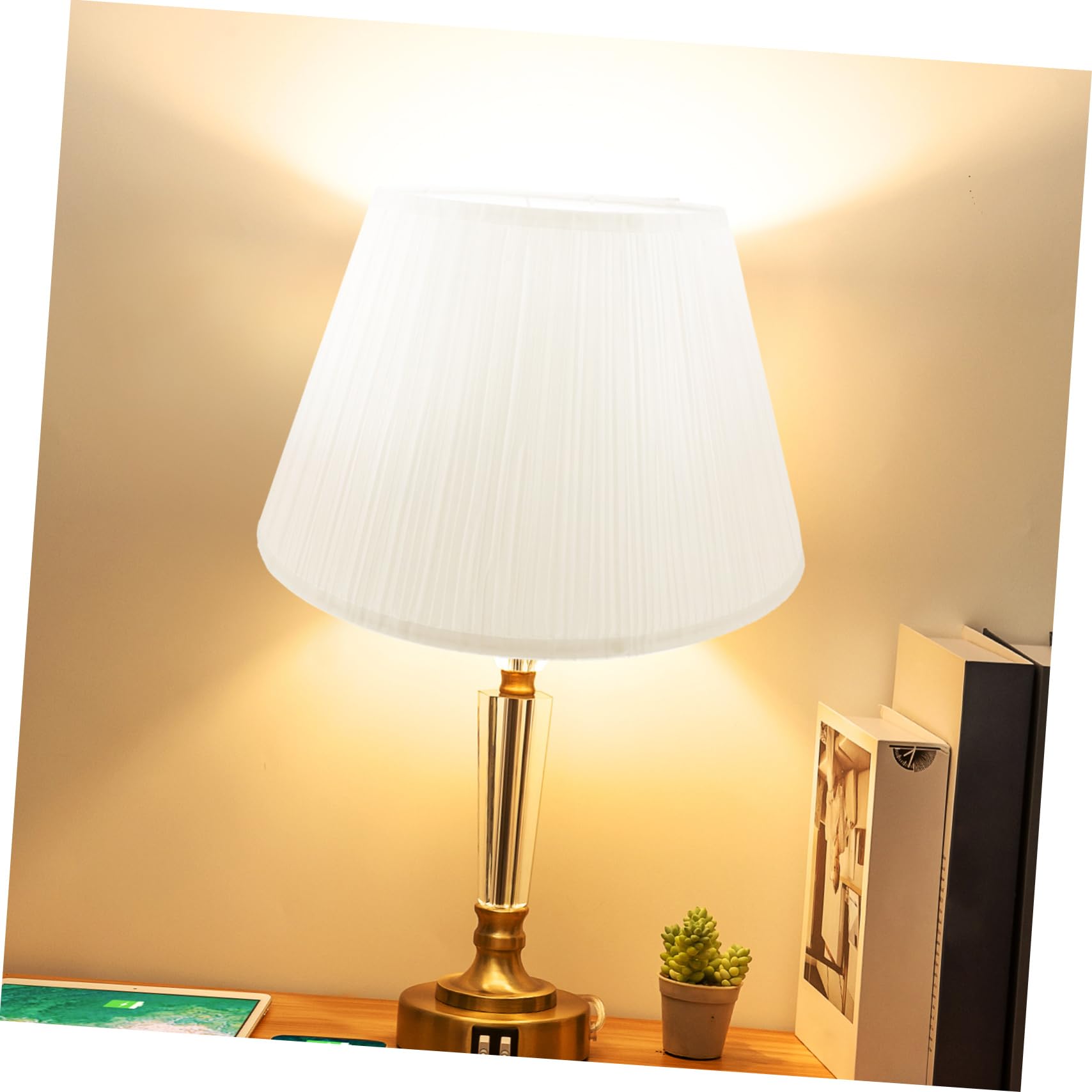 Hemobllo Lampenschirm Für Tisch Und Stehlampen Mit Metallrahmen Aus Leinenstoff Im Schlichten Landhausstil Kleiner Ersatz-lampenschirm Für Zuhause