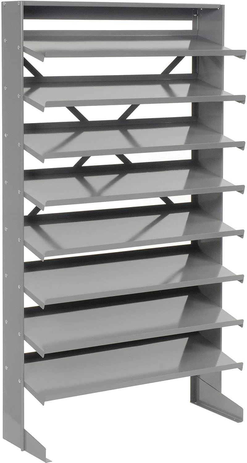 Global Industrial Floor Pick Rack Without Bins, 33x12x61