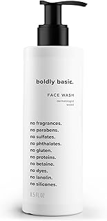 Boldly Basic Jabón facial sin fragancia, limp...