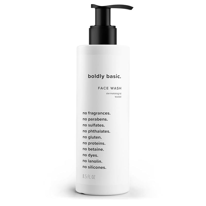Boldly Basic Limpador facial sem fragrância, 5,08 x 5,08 x 18,42 cm, 281 g