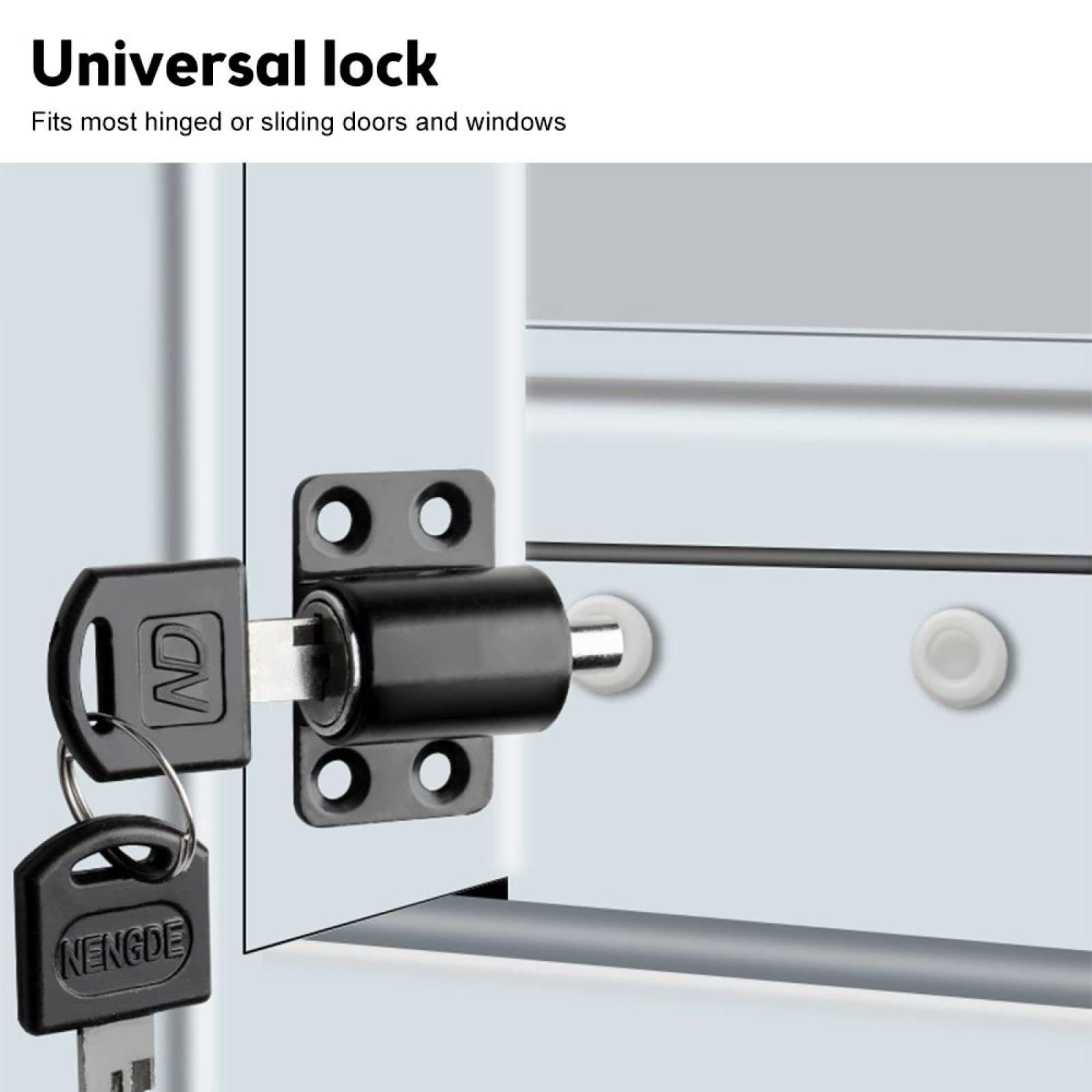 Serrure De Fenêtre Coulissante En Alliage De Zinc Porte Coulissante En