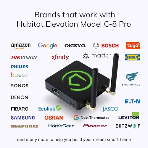 Miniatura 5 de Hubitat Elevation Home Automation Hub (Modelo C-8 Pro) Compatible con Alexa, Apple HomeKit, Google Home, Zigbee, Z-Wave, Matter