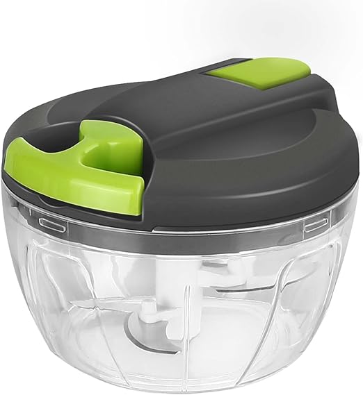 Manueller Gemüsezerkleinerer 1,5L - Mit 3 Edelstahlklingen