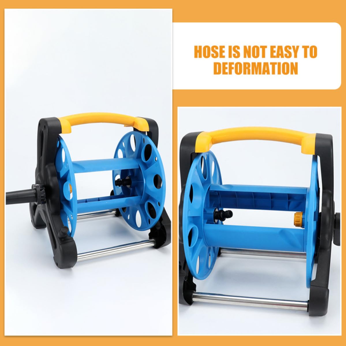 Carrello Avvolgitubo da Giardino Blu in Pp, Anti-groviglio