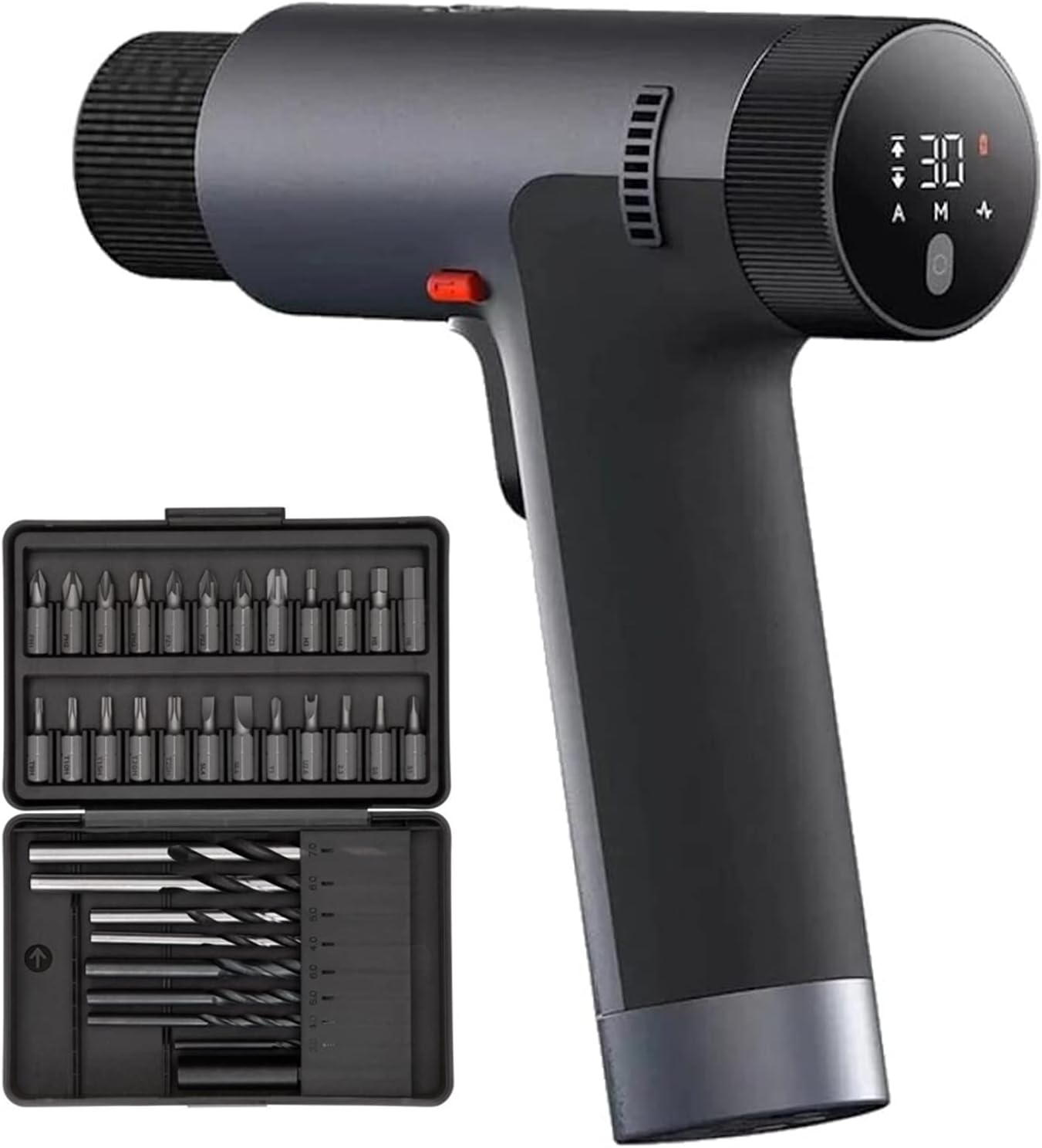 Xiaomi 12V Max Brushless Cordless Drill, 30nm Powerful Torque, 30-speed Precision Control, 3 Operating Modes, Smart Display, Gray