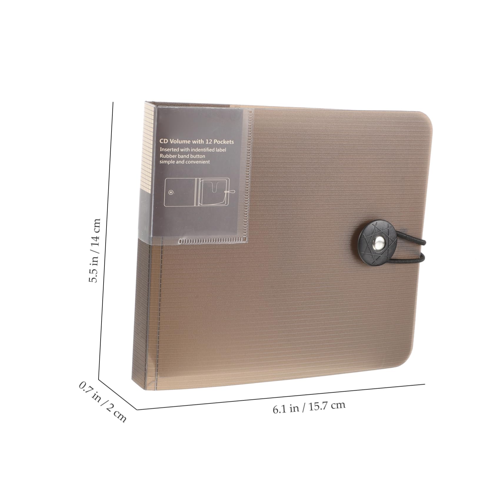 Unomor CD Storage Wallet Capacity CD Organizer Lightweight Disc Holder for Home Travel Soft Material Protection Against Scratches Case for Dvds and