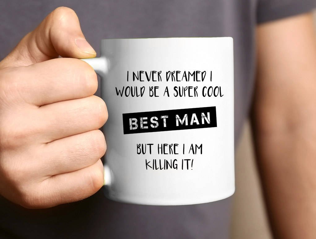 Best Man Gift Best Mate Best Man Proposal Bucks Party Stag Night Groomsmen Gift Coffee Mug White Ceramic 11 oz