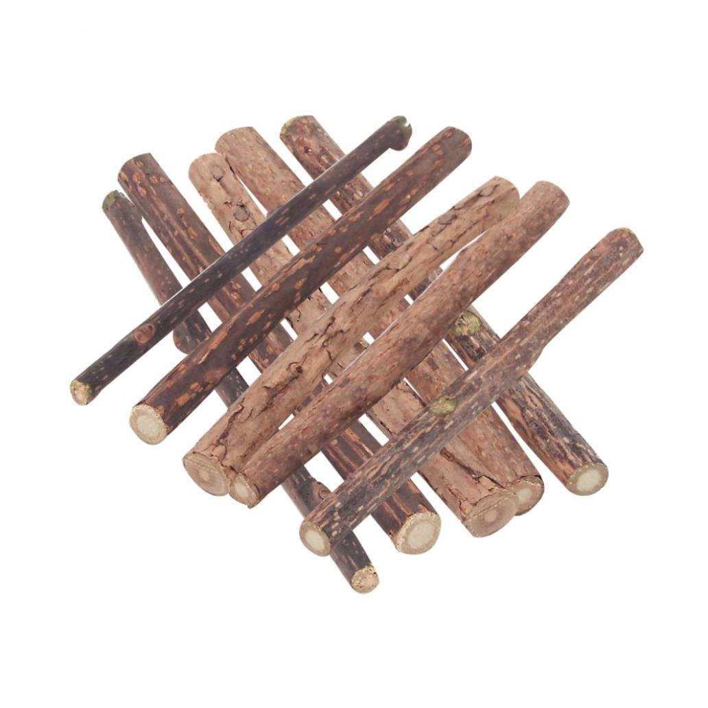 Greenlans 10Pcs Cat Teeth Cleaning Stick Pure Natural Catnip Kitty Molar Toothpaste Rods