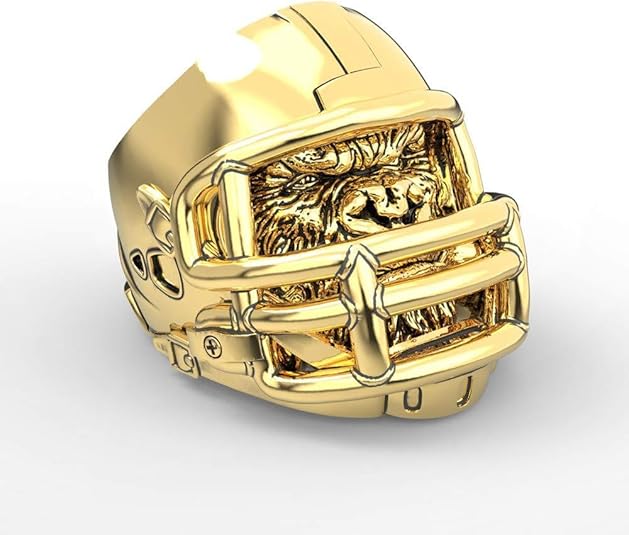 Aspero | Anello con scheletro in acciaio inossidabile color oro da 10
