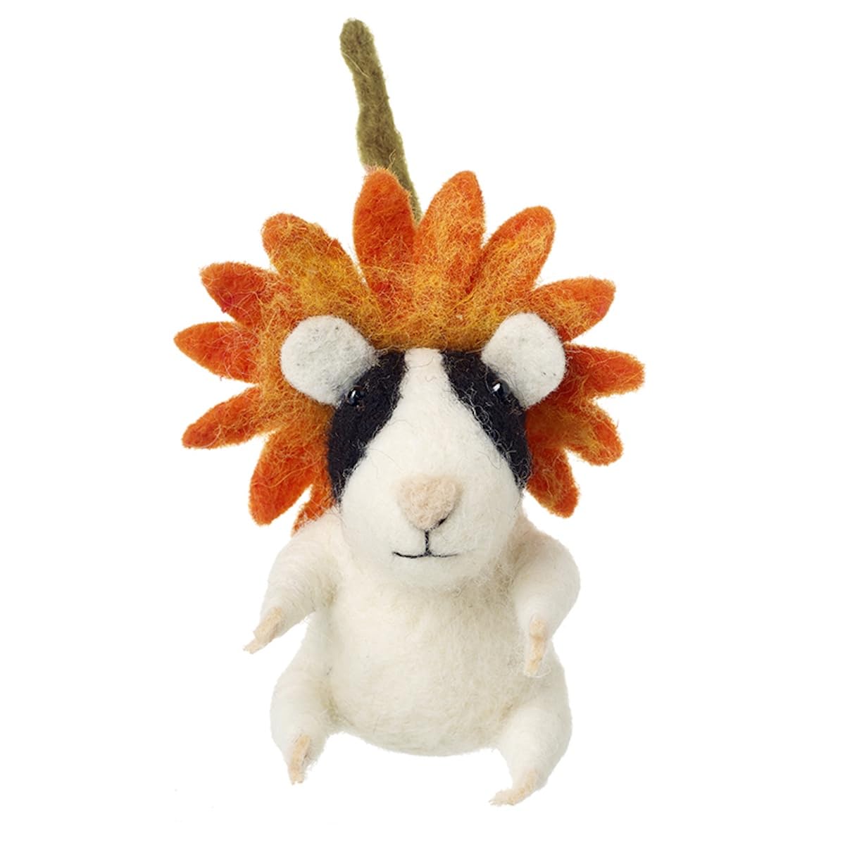 Heaven Sends Multicolor Autumnal Flower Felt Guinea Pig Decoration