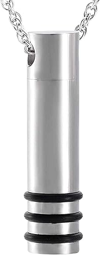 Miniatura 10 de Urnas para Perros Humen Cilindro de Cenizas para Mascotas Collar de Cremación Tubo de Acero Inoxidable Soporte Hueco Joyería de Recuerdo 12-4