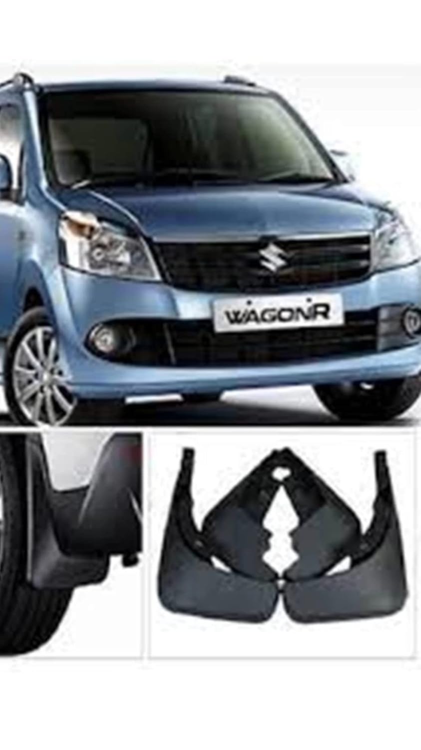 Wagon R 2011 2012 2013 2014 Mudflap/Mudguard, Cup Type Set of 4 with