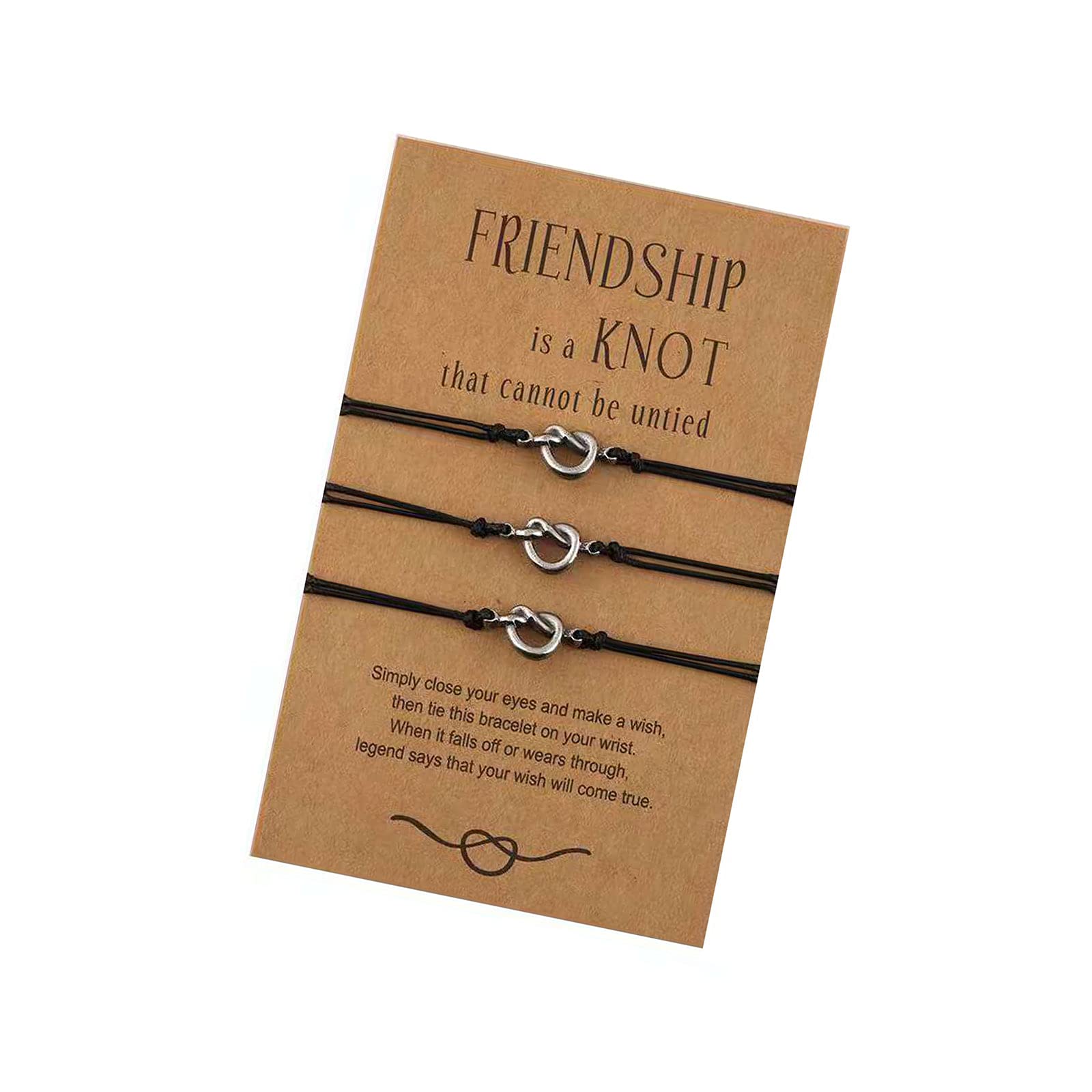 Jewelry Matching Friendship Bracelets Distance Best Friend Promise Wish Bracelets-image-49