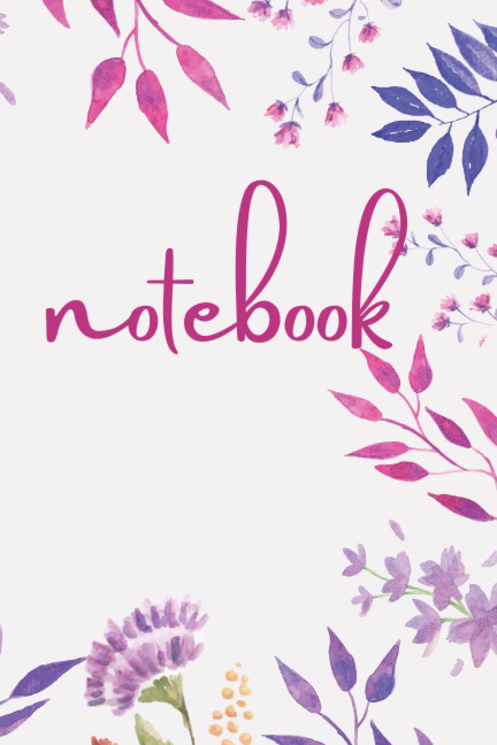 Jornal: Beautiful colourful notebook with blank lined pages